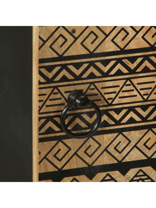Skříň highboard 40x33,5x110 cm masivní hrubé mangovníkové dřevo