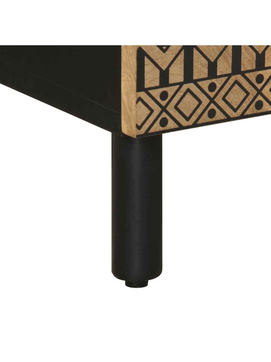 Skříň highboard 40x33,5x110 cm masivní hrubé mangovníkové dřevo