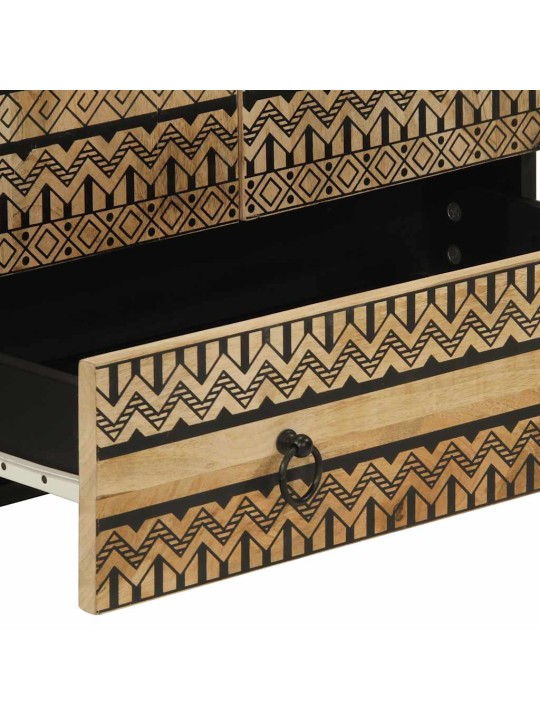 Skříň highboard 60x33,5x110 cm masivní hrubé mangovníkové dřevo