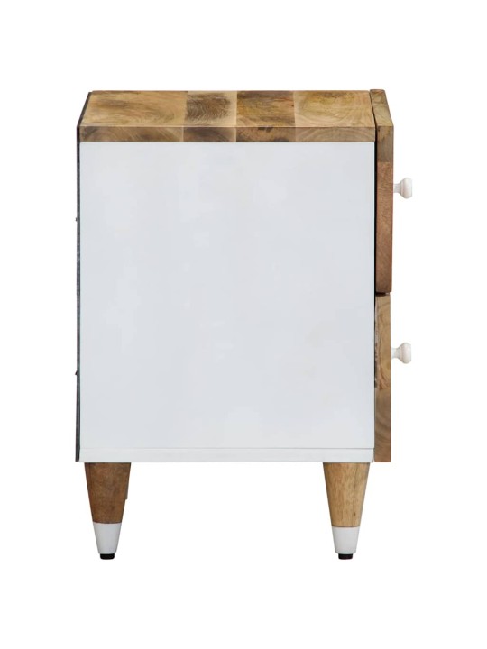 Noční stolky 2 ks 40x33,5x46 cm masivní mangovníkové dřevo