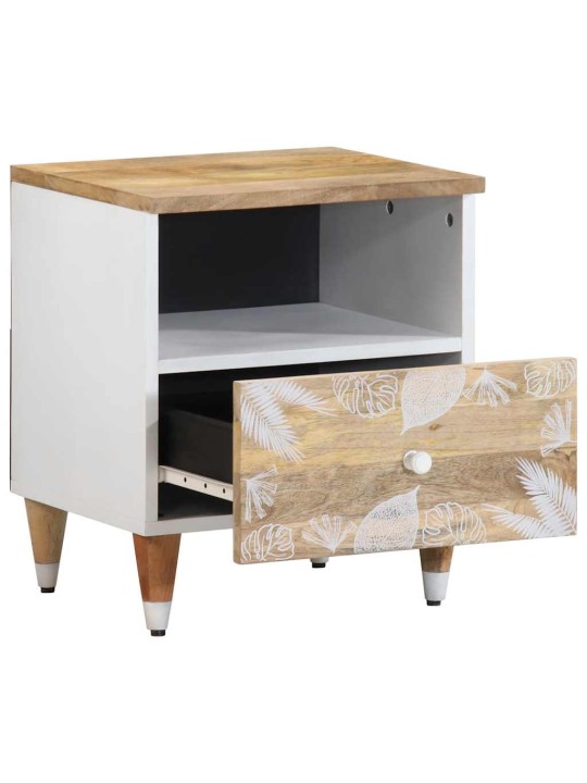 Noční stolky 2 ks 40 x 33 x 46 cm masivní mangovníkové dřevo