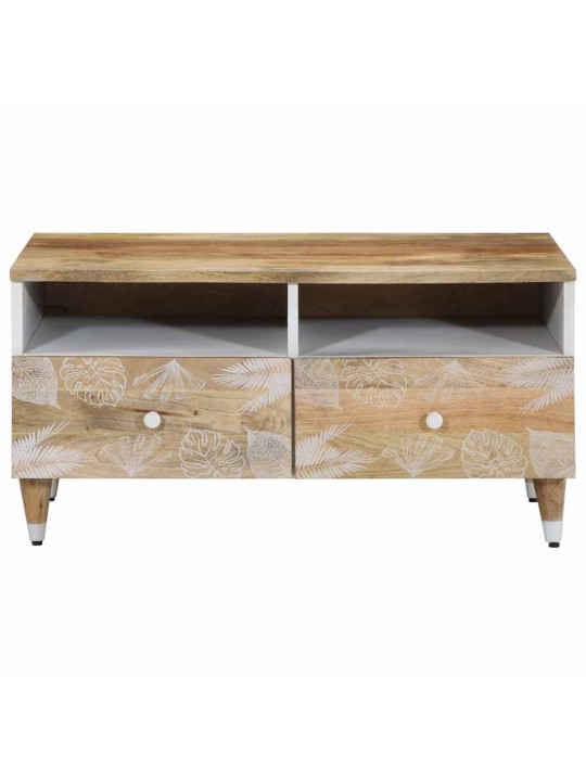 Konferenční stolek 80 x 54 x 40 cm masivní mangovníkové dřevo