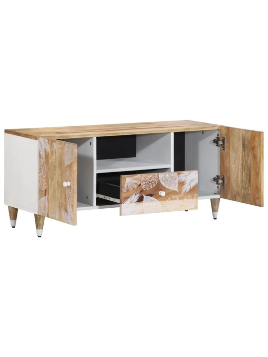 Tv skříňka 105x33,5x46 cm masivní mangovníkové dřevo