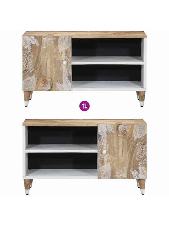 Tv skříňka 80 x 31,5 x 46 cm masivní mangovníkové dřevo