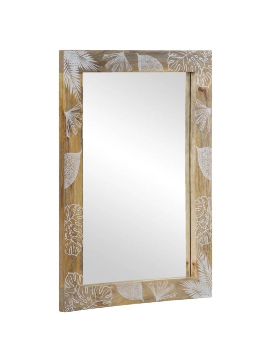 Koupelnové zrcadlo 50x3x70 cm masivní mangovníkové dřevo