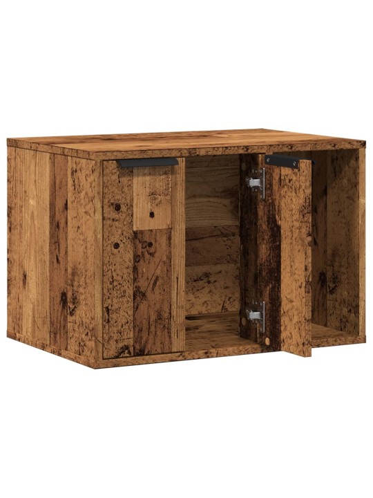 Skříňka na kočičí záchod old wood 60x40x40 cm kompozitní dřevo
