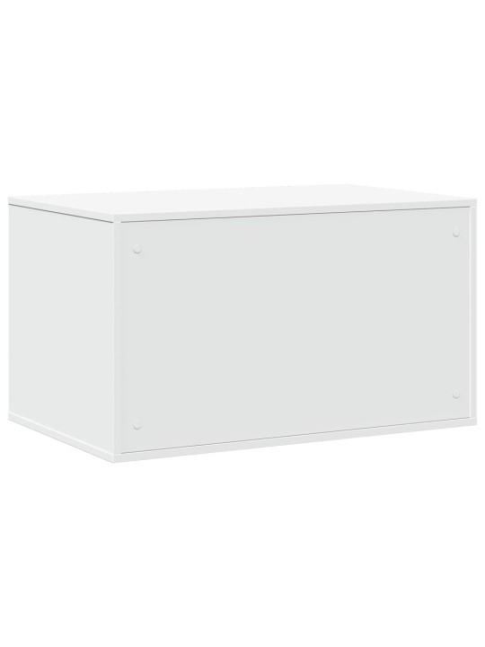 Skříňka na kočičí záchod bílá 80 x 50 x 45 cm kompozitní dřevo
