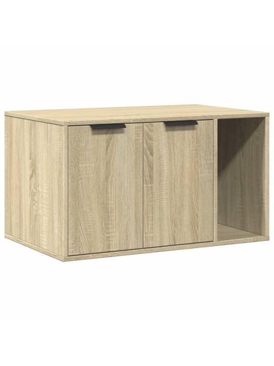 Skříňka na kočičí záchod dub sonoma 80x50x45cm kompozitní dřevo