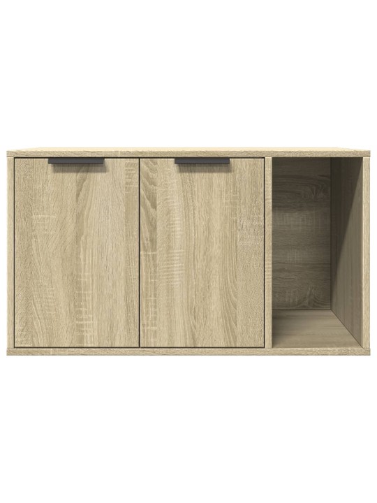 Skříňka na kočičí záchod dub sonoma 80x50x45cm kompozitní dřevo