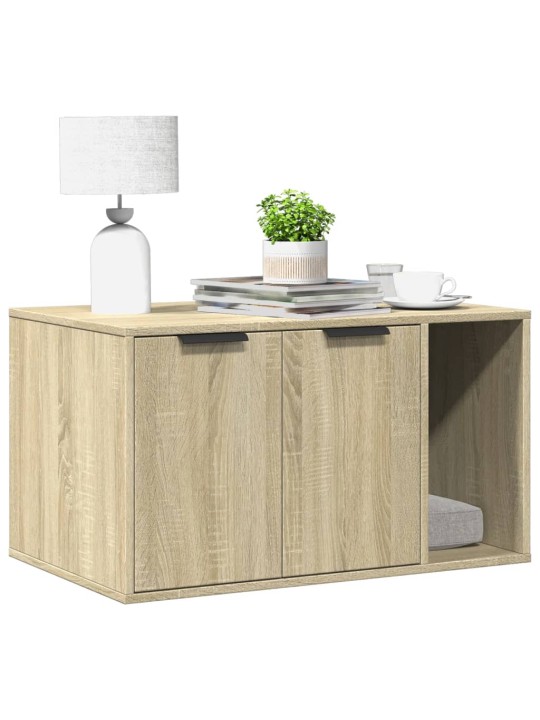 Skříňka na kočičí záchod dub sonoma 80x50x45cm kompozitní dřevo