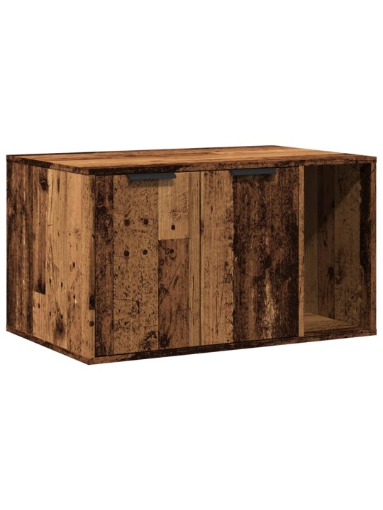 Skříňka na kočičí záchod old wood 80x50x45 cm kompozitní dřevo