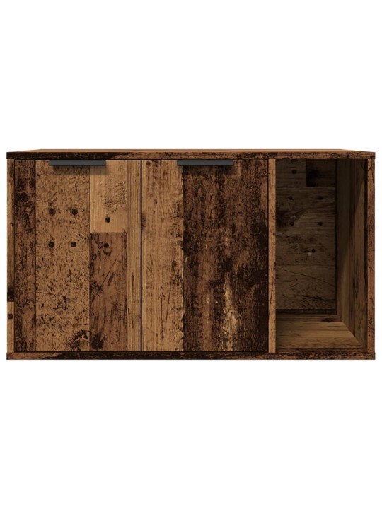 Skříňka na kočičí záchod old wood 80x50x45 cm kompozitní dřevo