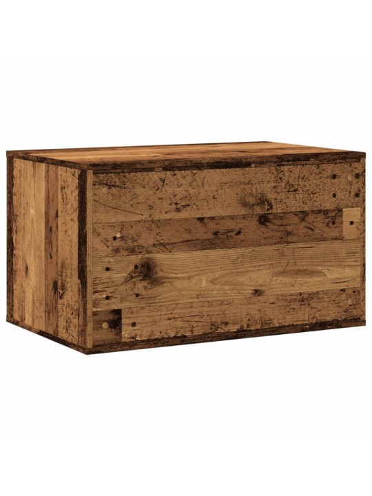 Skříňka na kočičí záchod old wood 80x50x45 cm kompozitní dřevo