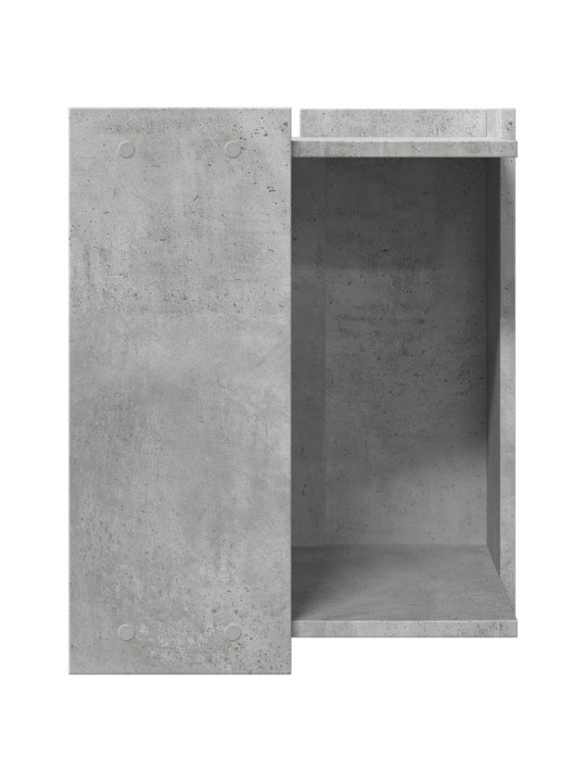 Skříňka na kočičí záchod betonově šedá 42 x 42 x 51 cm kompozit