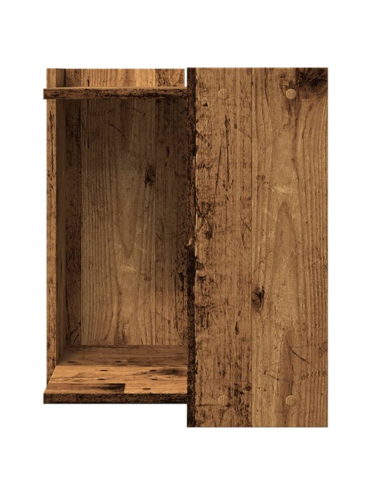Skříňka na kočičí záchod old wood 42x42x51 cm kompozitní dřevo