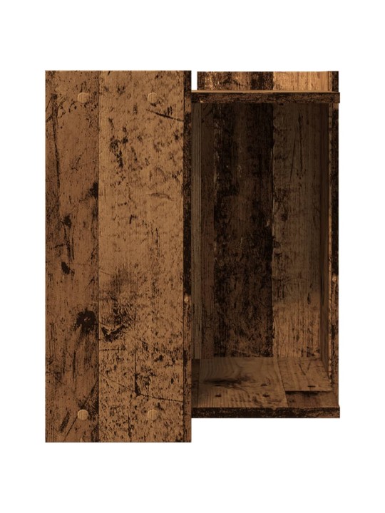 Skříňka na kočičí záchod old wood 42x42x51 cm kompozitní dřevo