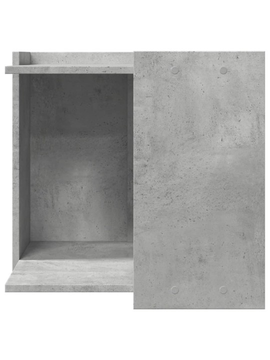 Skříňka na kočičí záchod betonově šedá 53 x 53 x 51 cm kompozit