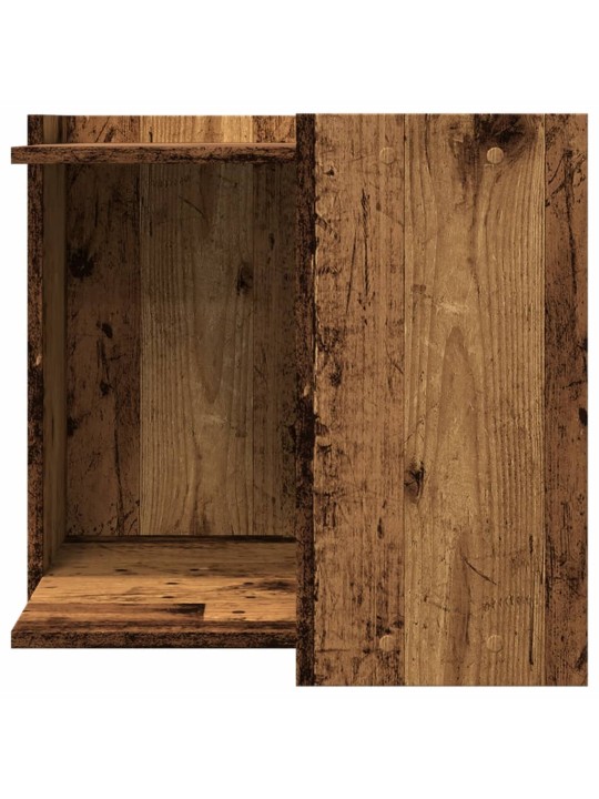 Skříňka na kočičí záchod old wood 53x53x51 cm kompozitní dřevo