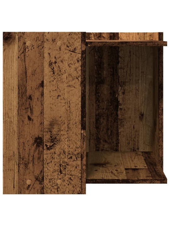 Skříňka na kočičí záchod old wood 53x53x51 cm kompozitní dřevo