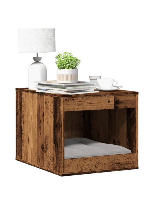 Skříňka na kočičí záchod old wood 47x59x42 cm kompozitní dřevo