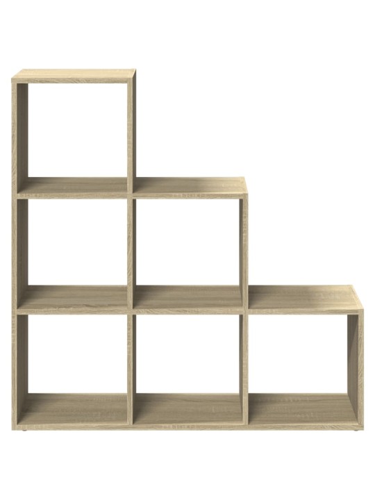 Knihovna/dělící stěna 3patrová dub sonoma 99x29x99 cm kompozit