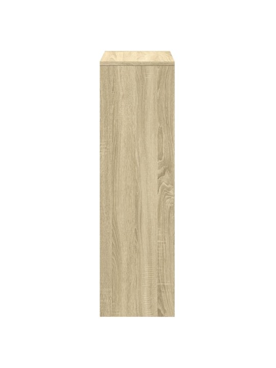 Knihovna/dělící stěna 3patrová dub sonoma 99x29x99 cm kompozit