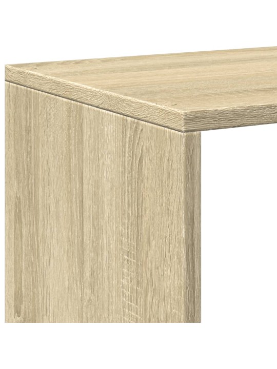 Knihovna/dělící stěna 3patrová dub sonoma 99x29x99 cm kompozit