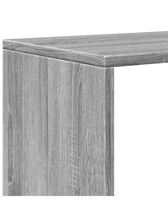 Knihovna/dělící stěna 3patrová šedá sonoma 99x29x99 cm kompozit