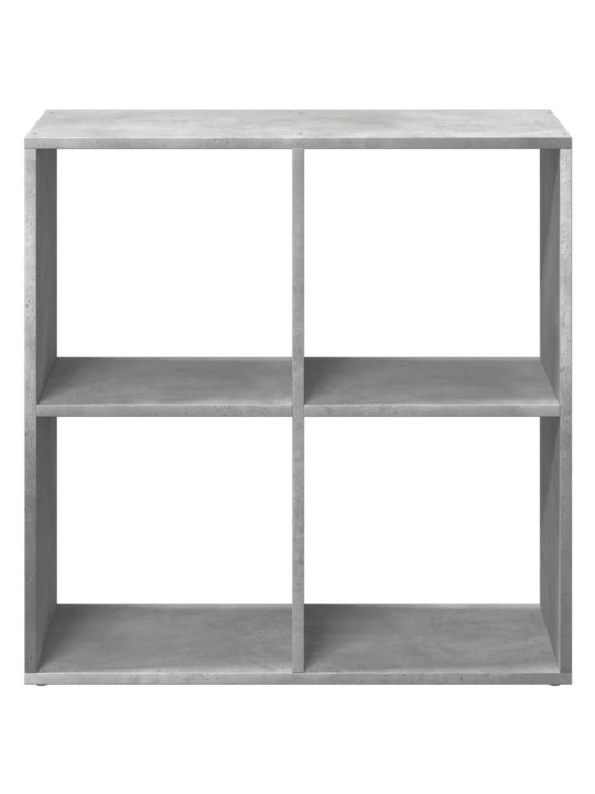 Knihovna/dělící stěna betonově šedá 69,5x29x69,5 cm kompozit