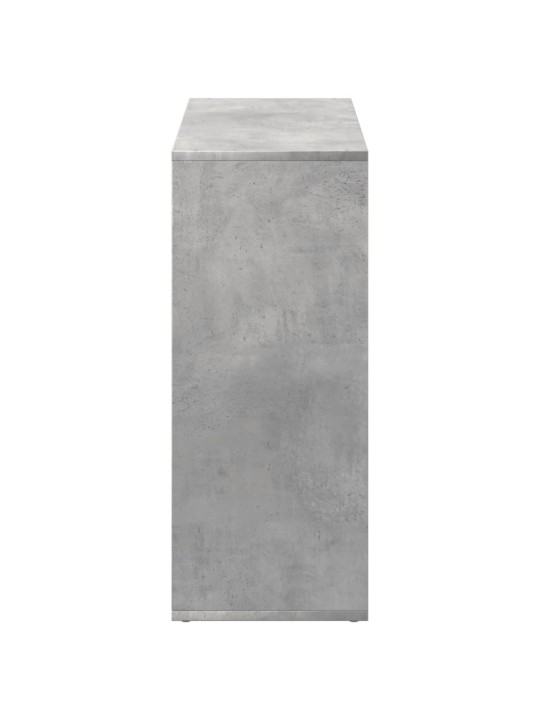 Knihovna/dělící stěna betonově šedá 69,5x29x69,5 cm kompozit