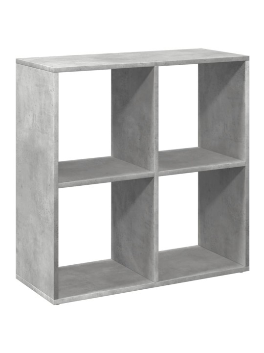 Knihovna/dělící stěna betonově šedá 69,5x29x69,5 cm kompozit