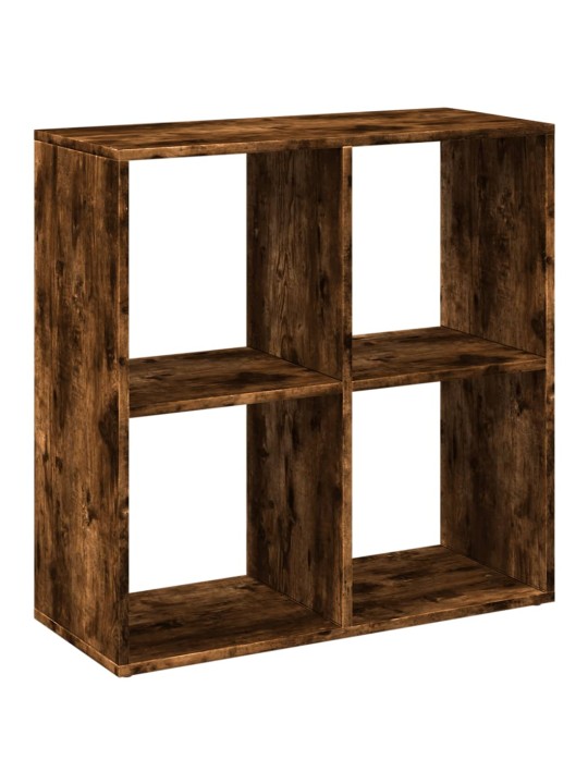 Knihovna/dělící stěna kouřový dub 69,5x29x69,5 cm kompozit