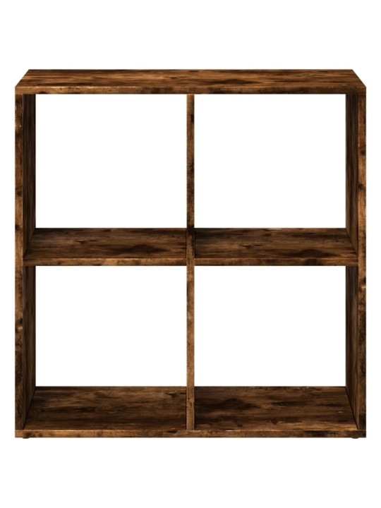 Knihovna/dělící stěna kouřový dub 69,5x29x69,5 cm kompozit