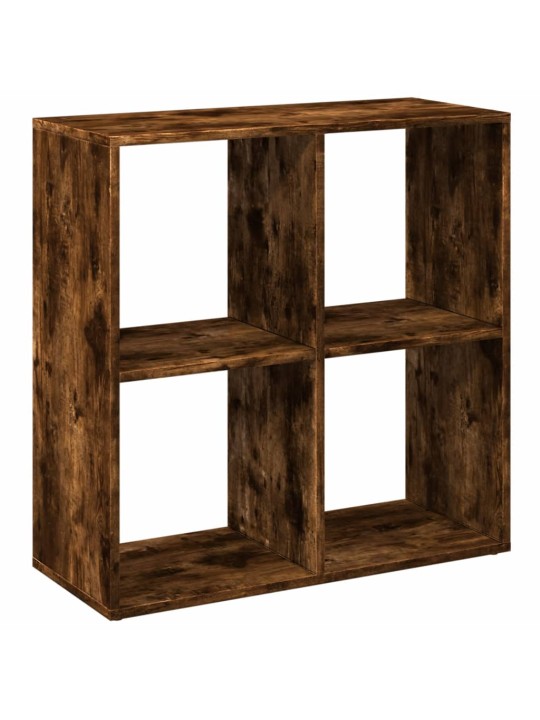 Knihovna/dělící stěna kouřový dub 69,5x29x69,5 cm kompozit