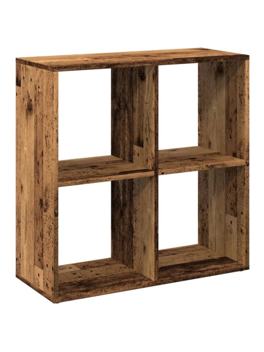 Knihovna/dělící stěna old wood 69,5x29x69,5 cm kompozitní dřevo