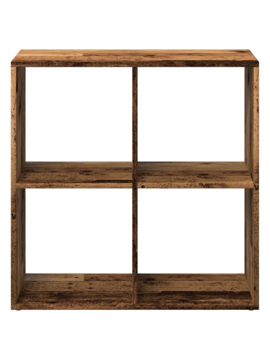 Knihovna/dělící stěna old wood 69,5x29x69,5 cm kompozitní dřevo