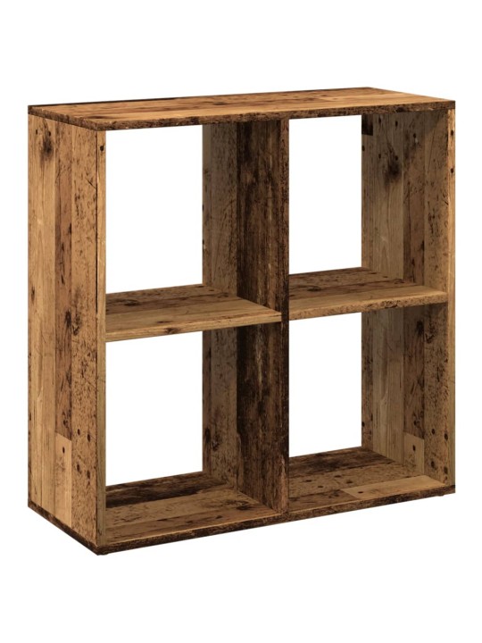 Knihovna/dělící stěna old wood 69,5x29x69,5 cm kompozitní dřevo