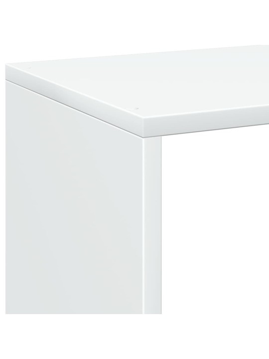 Knihovna/dělící stěna bílá 69,5x29x103,5 cm kompozitní dřevo