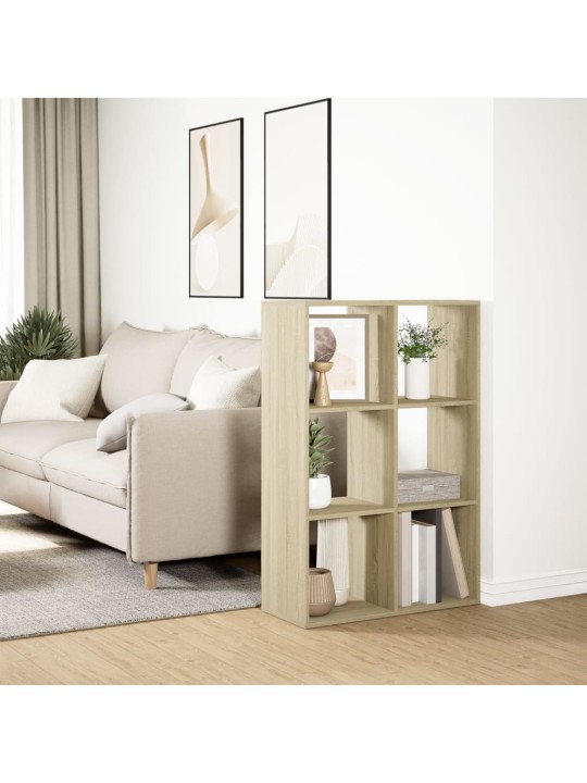 Knihovna/dělící stěna dub sonoma 69,5x29x103,5 cm kompozit