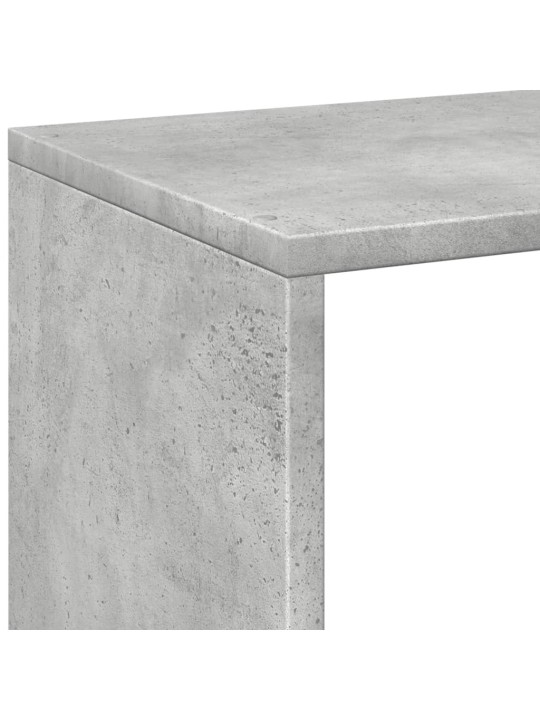 Knihovna/dělící stěna betonově šedá 69,5x29x103,5 cm kompozit
