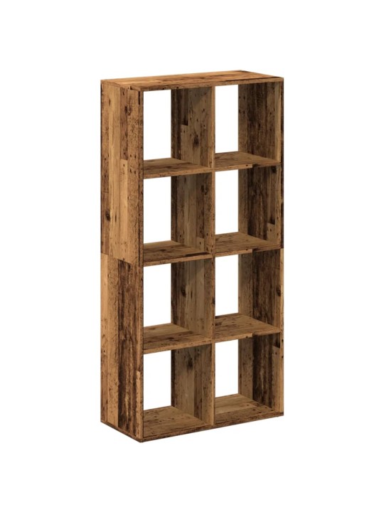 Knihovna/dělící stěna old wood 69,5x29x137,5 cm kompozit