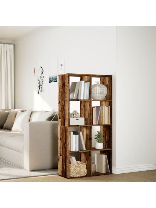 Knihovna/dělící stěna old wood 69,5x29x137,5 cm kompozit