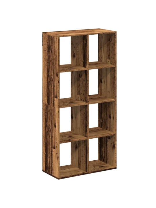 Knihovna/dělící stěna old wood 69,5x29x137,5 cm kompozit