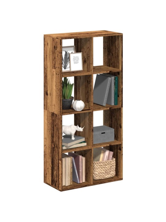 Knihovna/dělící stěna old wood 69,5x29x137,5 cm kompozit