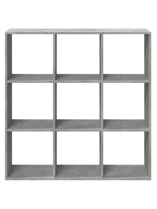 Knihovna/dělící stěna betonově šedá 102x29x103,5 cm kompozit