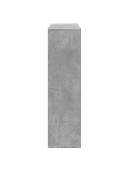 Knihovna/dělící stěna betonově šedá 102x29x103,5 cm kompozit