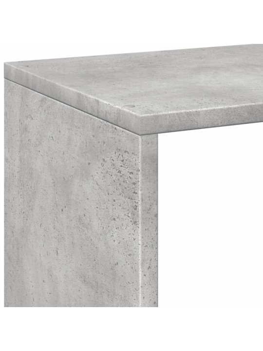 Knihovna/dělící stěna betonově šedá 102x29x103,5 cm kompozit