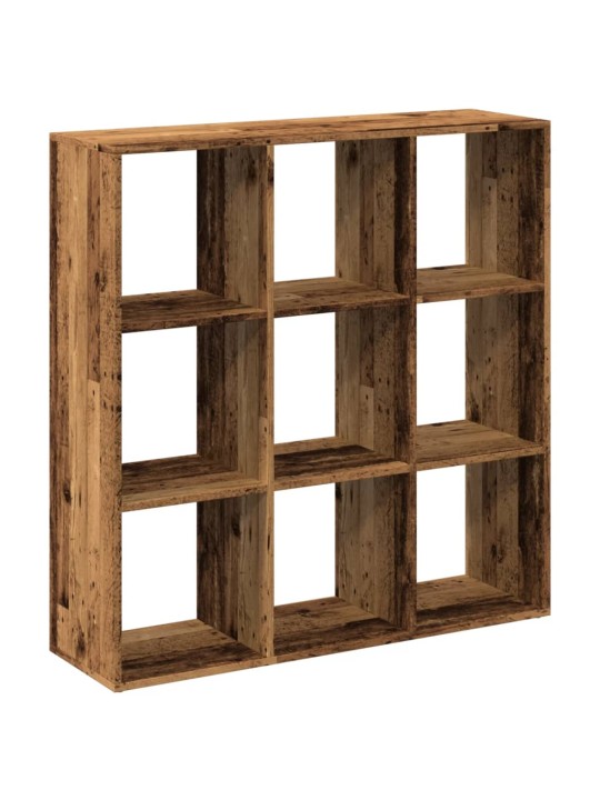 Knihovna/dělící stěna old wood 102x29x103,5 cm kompozitní dřevo