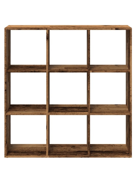 Knihovna/dělící stěna old wood 102x29x103,5 cm kompozitní dřevo
