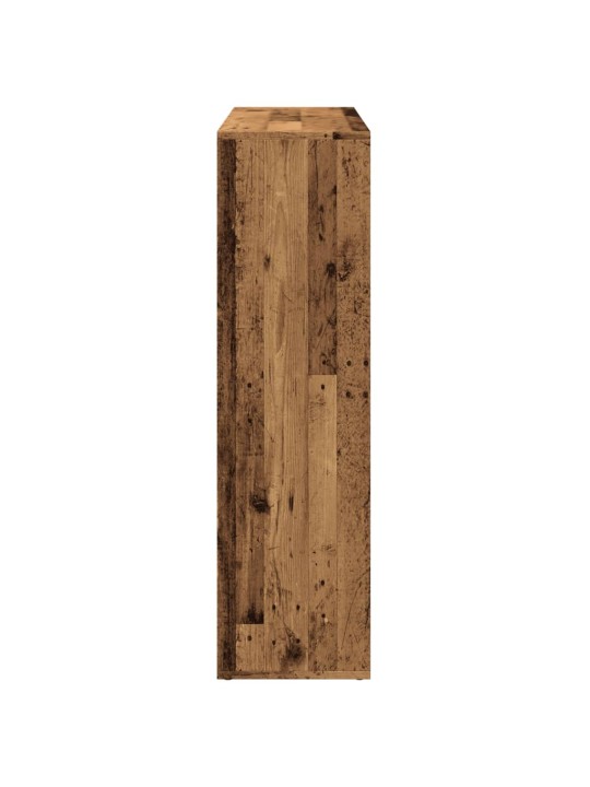 Knihovna/dělící stěna old wood 102x29x103,5 cm kompozitní dřevo